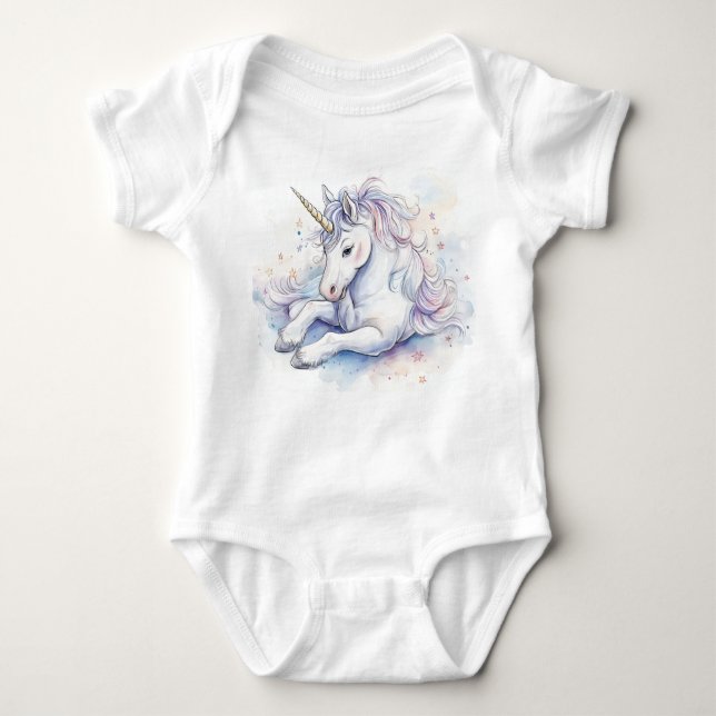 Baby Unicorn Baby Bodysuit (Front)