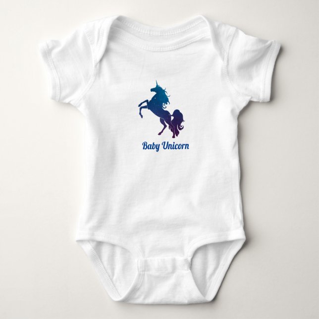 Baby Unicorn Baby Bodysuit (Front)