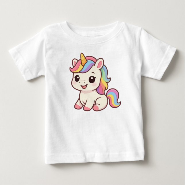 Baby Unicorn Baby T-Shirt (Front)