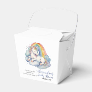 Baby Unicorn Boy Baby Shower Favor Boxes