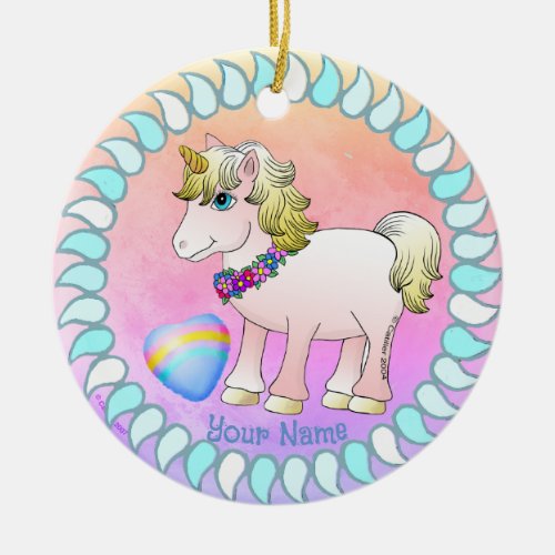 Baby Unicorn Ceramic Ornament