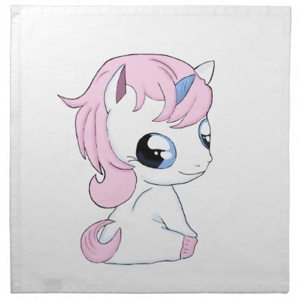 Baby unicorn cloth napkin