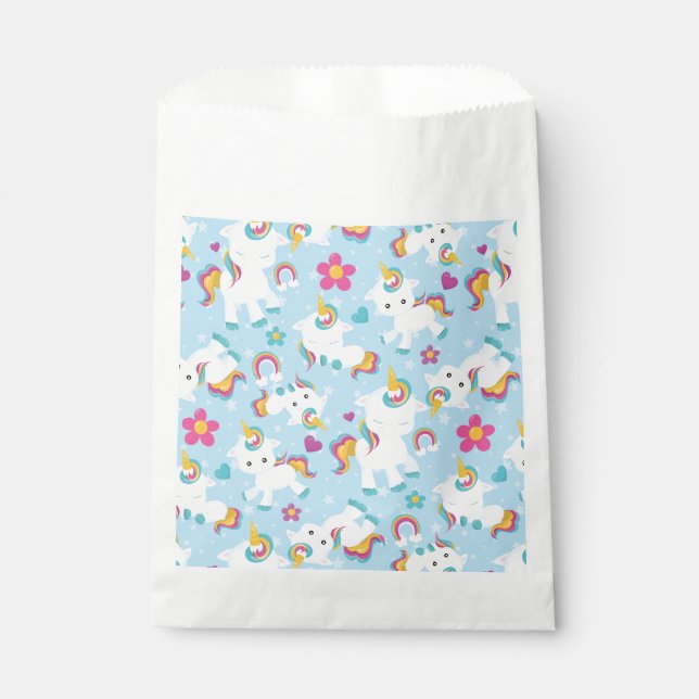 Baby Unicorn Favor Bag (Front)
