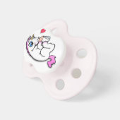 Baby unicorn feeding time - Pink Girl - Pacifier (Front Right)