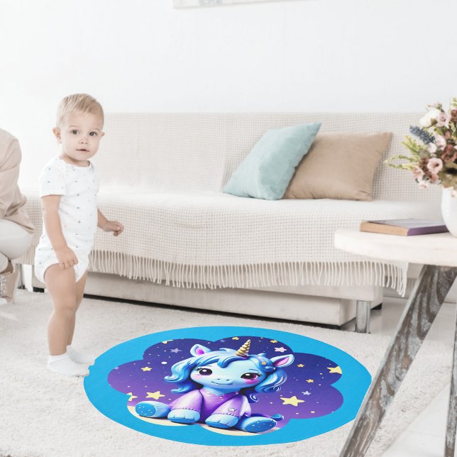 Baby Unicorn In PJ's Rug (Creator Uploaded)