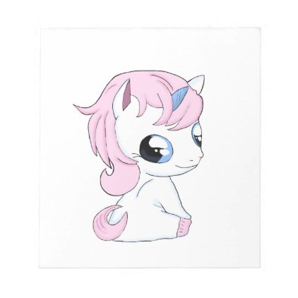 Baby unicorn notepad