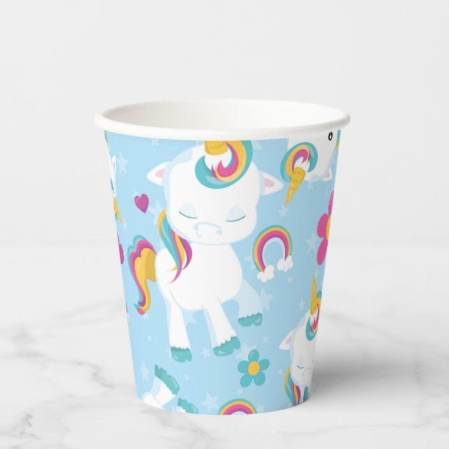 Baby Unicorn Paper Cups (Front)