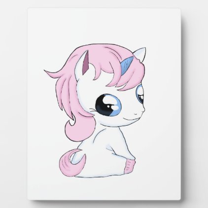 Baby unicorn plaque