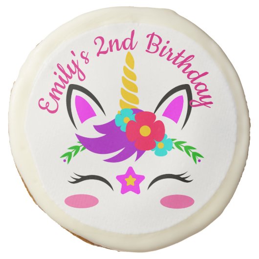 Baby Unicorn Sugar Cookie - One Dozen (Front)