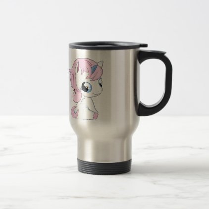Baby unicorn travel mug
