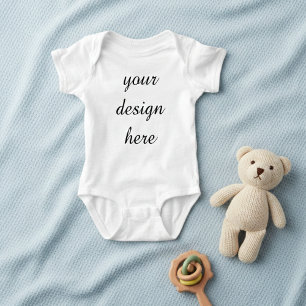 Baby Vest Bodysuit Mockup – Your Design Here