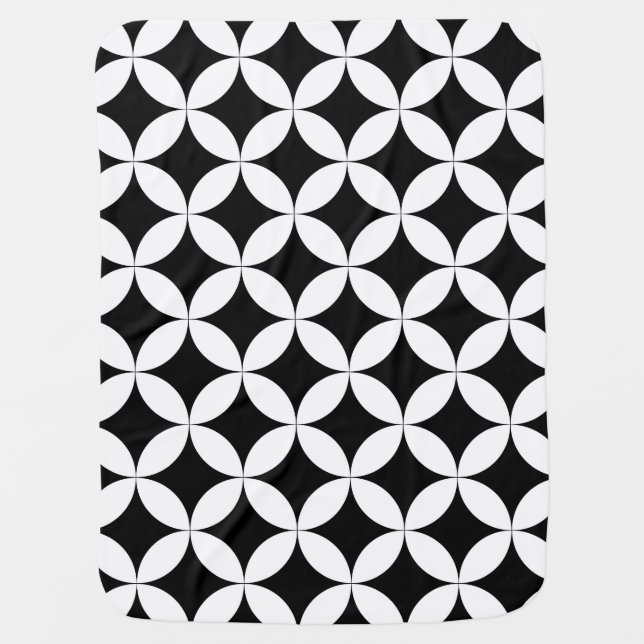 Baby visual stimulation black and white blanket (Front)
