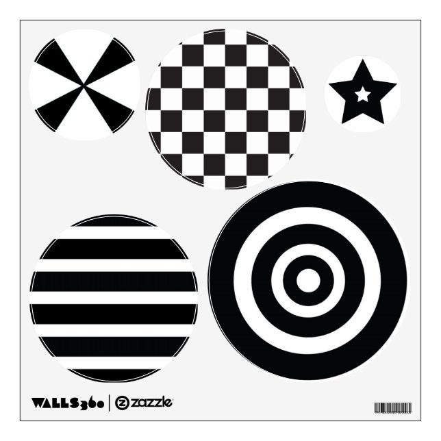 Baby visual stimulation wall decal b/w stickers (Front)