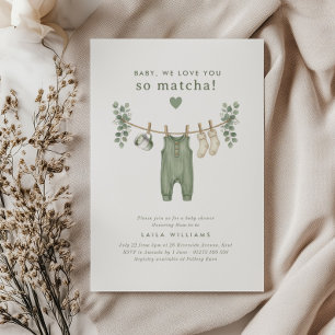 Baby, we love you so Matcha!  Invitation