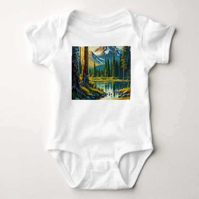 baby wear baby bodysuit (Front)