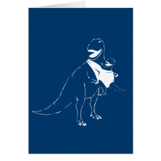 Baby-wearing Dinosaur Cards