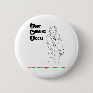 Baby Wearing Rocks SMATS Badge Pinback Button