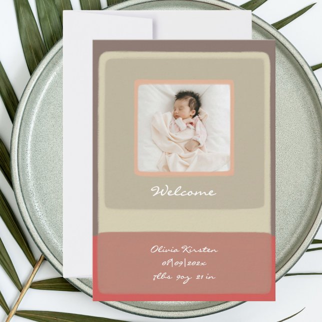 Baby welcome thank you newborn Card (Creator Uploaded)