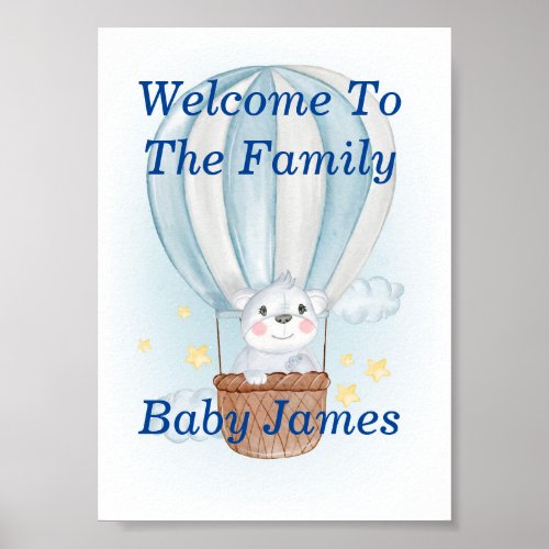 Baby Welcome To The Family Poster