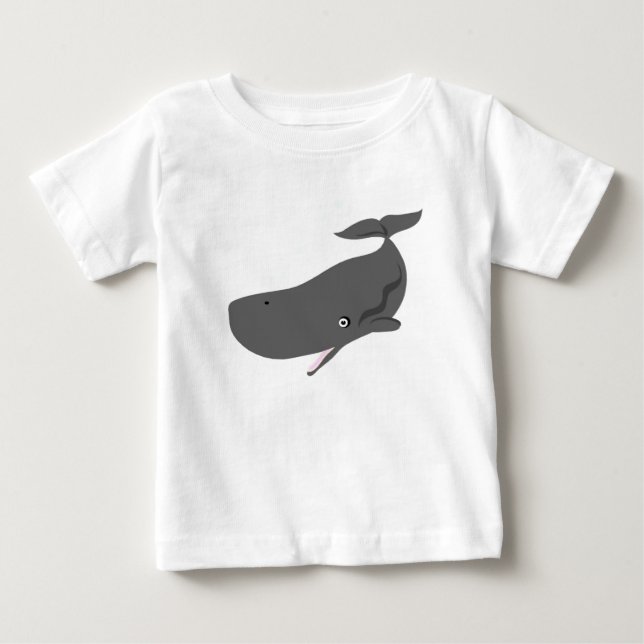 Baby Whale Baby T-Shirt (Front)