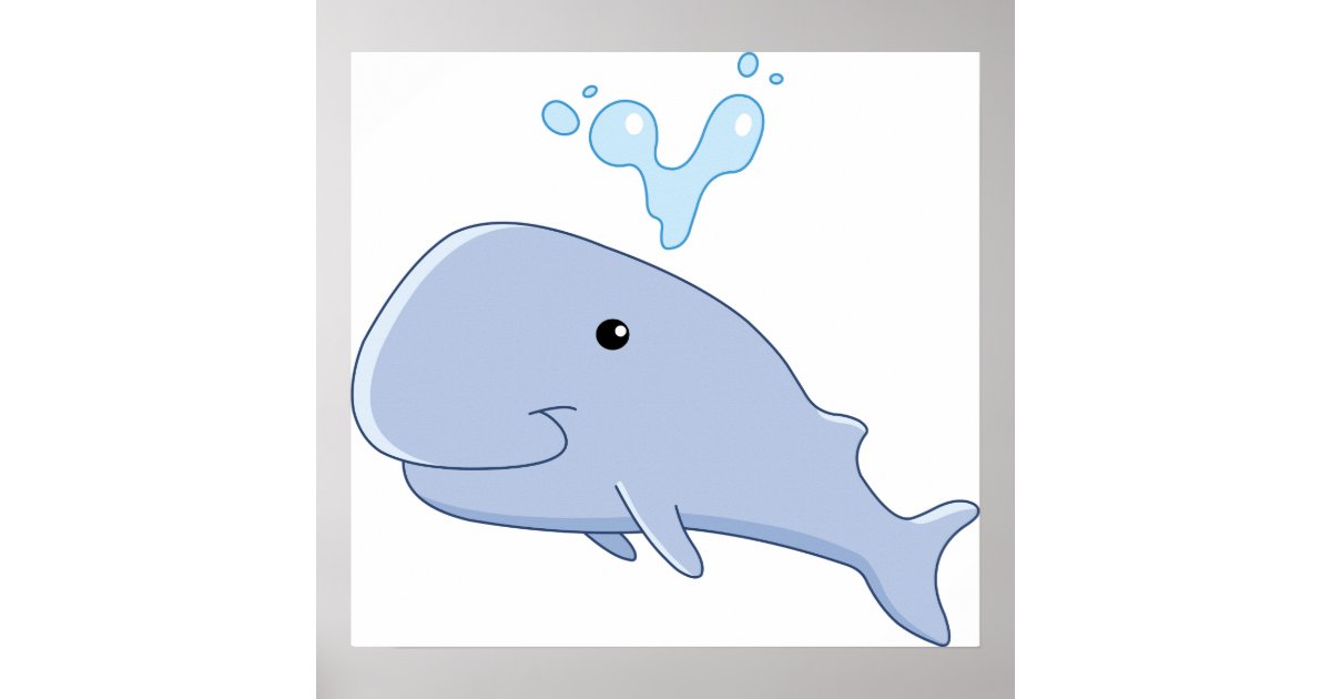 Baby Whale Poster | Zazzle