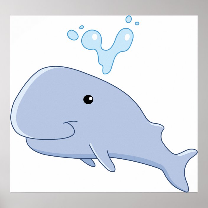 Baby Whale Poster | Zazzle.com