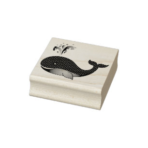 Baby Whale Rubber Stamp