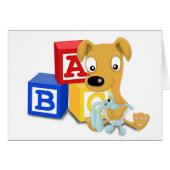 baby whippet and cuddly bunny (Front Horizontal)