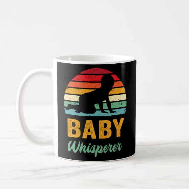 Baby Whisperer Labor Coach Doula Delivery Nurse Coffee Mug (Left)