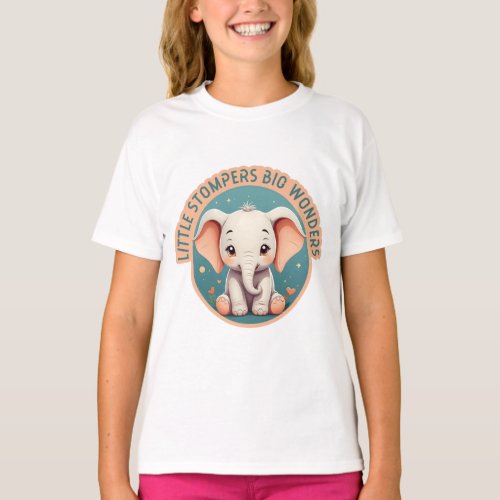 Baby White Elephant Kids Toddler Family T_Shirt