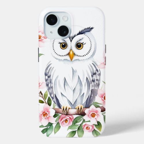 Baby White Owl  iPhone 15 Case