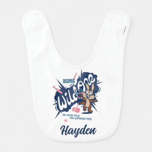 Baby WILE E COYOTE _ Wild One Baby Bib