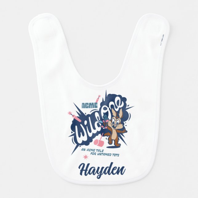 Baby WILE E. COYOTE™ - Wild One Bib (Front)