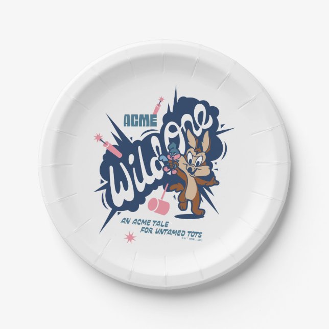Baby WILE E. COYOTE™ - Wild One Paper Plates (Front)