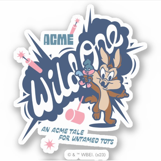 Baby WILE E. COYOTE™ - Wild One Sticker (Front)
