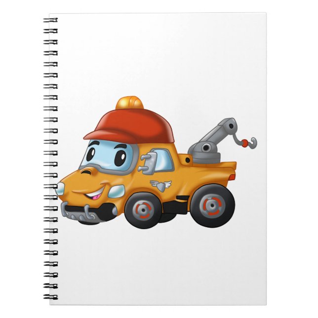 Baby winch truck for kids notebook (Front)