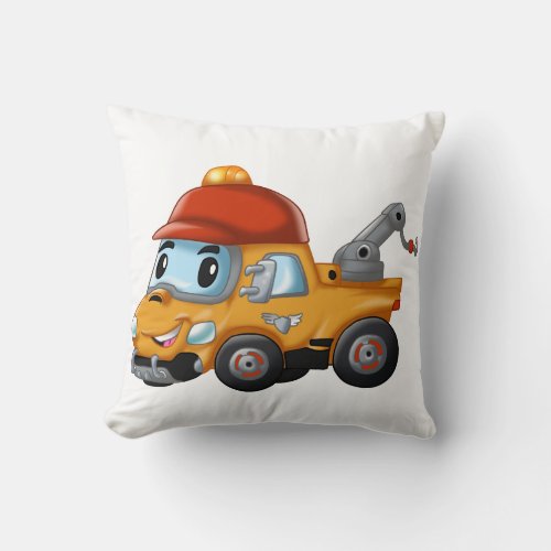 Baby winch truck for kids throw pillow