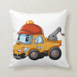 Baby winch truck for kids throw pillow
