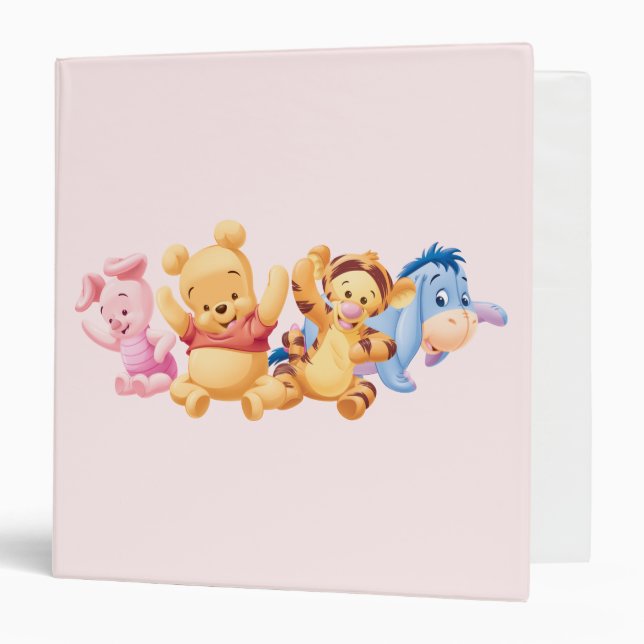 Baby Winnie the Pooh & Friends 3 Ring Binder (Front/Inside)