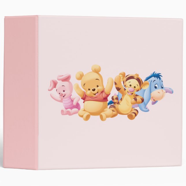 Baby Winnie the Pooh & Friends 3 Ring Binder (Front/Spine)