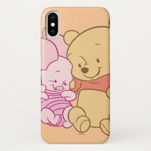Baby Winnie the Pooh & Piglet Hugging iPhone X Case