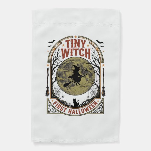 Baby Witch Halloween Shirt for First Spooky Season Garden Flag