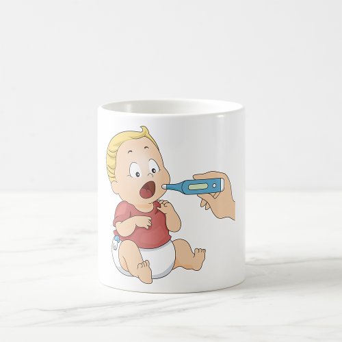 Baby With A Temperature Coffee Mug