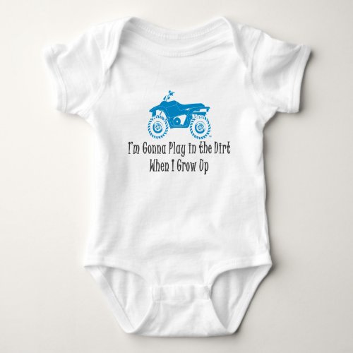 Baby with ATV Quad Baby Bodysuit