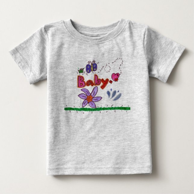 Baby with Butterfly T-Shirt (Front)