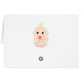 Baby with pacifier cartoon (Back Horizontal)