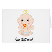Baby with pacifier cartoon (Front Horizontal)