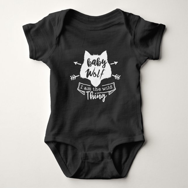 Baby Wolf Baby Bodysuit (Front)