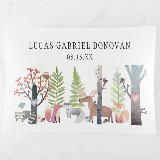 Baby Woodland Animals | Trinket Tray (Front)