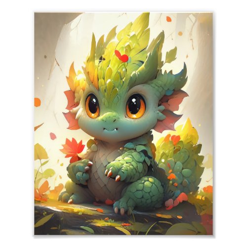 Baby Woodland Dragon Photo Print